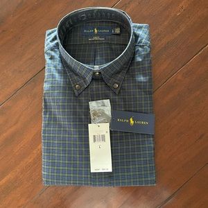 Men’s Large (Slim Fit) Ralph Lauren Button Down Shirt Long Sleeves